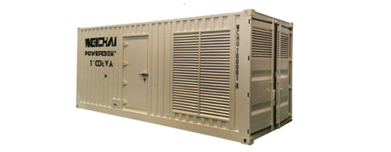 Set di generatori per cabine quadrate a basso rumore con certificazione CE 550 KVA-1500 KVA